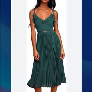 Lulu's Teal Midi Dress